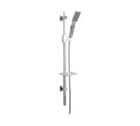 Housler® Shower Rail and Kit (750mm Long) with Adjustable Wall Brackets to Meet existing Screw Holes