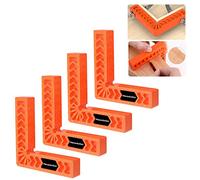 Housolution 90 Degree Positioning Squares, 4 Inch Carpentry Squares, Orange