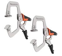 Housolution C Clamps, [2 Pack] 11Inch Face Clamps Welding Clamps, C-Clamp Locking Pliers with Swivel Pads, Heavy Duty C Clamps Set & Tool Vise Grip Wood Tools for Woodworking, Aligning, Welding