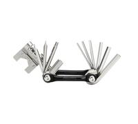 HOUSON 16-in-1 Bicycle Multi-Tool Made of Chrome Vanadium Steel | with Chain Riveter & Spoke Nipple Wrench | Lightweight Aluminum | for MTB/Road Bikes
