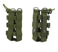 HOUSON 2 PCS Tactical Water Bottle Pouch, Molle Bottle Holde Water Bags Green