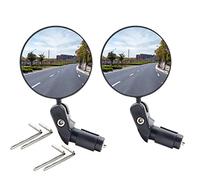 HOUSON 2 x Bicycle Mirrors, 360° Bicycle Rear View Mirror, Adjustable Wide Angle for Handlebar Inner Diameter 18-22 mm