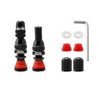 HOUSON 2PCS Bicycle Tubeless Valves, Bicycle Valve Adapter Bicycle Valve Extension American Valve Tubeless Presta Valve Stem 40mm