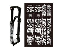 HOUSON 3D Bicycle Fork Protector - Semi-soft PVC material (500 microns) - Scratch-resistant, UV-protected & residue-free removal - Set of 15 for MTB/Road Bike/Skateboard