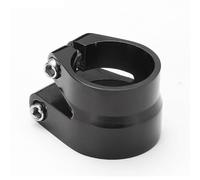 HOUSON Aluminum Alloy Bicycle Saddle Clamp for Road Bike, Black, 27.2x31.8mm