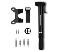 HOUSON Bicycle Pump, Compact Bicycle Multi-Tool with Integrated Emergency Pump - Lightweight Aluminum Construction + 8-in-1 Tool Set (Including Adapter for French Valves)