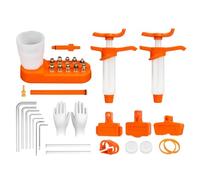 HOUSON Brake Bleeding Kit for Hydraulic Disc Brakes | with 10 Brass Adapters & 2 Syringes | Includes Brake/Maintenance Tool | Compatible with 200+ Models