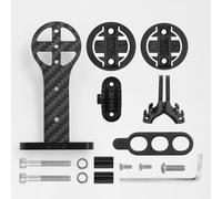 HOUSON Carbon Fiber Bike Computer Mount, Integrated Handlebar Mount for Road Bikes, Compatible with Garmin Edge, Bryton, and GoPro Cameras and Lights