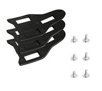 HOUSON Cleat Spacer Set, Adapter for Shimano Speed-SL & Look Keo Cleats, 1mm and 2mm Spacers, Black Plastic Bike Pedal Spacers