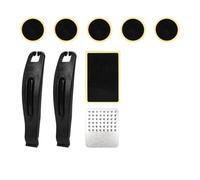 HOUSON Glue-Free Bicycle Tire Repair Kit - Includes Patches, Tire Levers & Rim File | Compact (44.5g) for MTB/Road Bikes