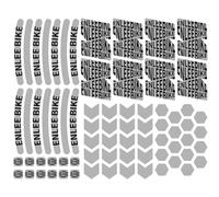HOUSON Multifunctional Reflective Stickers for Bicycles & Outdoors - 72-Piece Set with 360° Visibility & 3D Adhesive Film (Ultra-Thin, Waterproof)