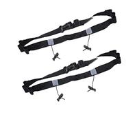 HOUSON Pack of 2 Running Belts, Triathlon Race Number Belt, Reflective Triathlon Belt with 6 Holders for Marathon Running Cycling
