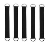 HOUSON Pack of 5 Swing Connection Straps, Swing Attachment Hammock Suspension Strap Swing Hanging Straps with D-Ring Buckle Outdoor Indoor Tree Swing Belt Hanging Chair Swing (3.2 cm x 35 cm)