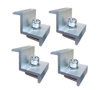 HOUSON Solar End Clamp, Solar Module Holder Solar Panel Edge Clamp Brackets for Module Height, Adjustable Holder Solar Panel, Attachment Solar Module for Solar Panel 40 mm Pack of 4