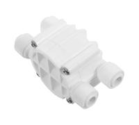 Housoutil 1/4 Inch Reverse Osmosis Water Purifier Shut Off Valve, 4-Way Quick Fitting, Leak Prevention and Reduces Installation Complexity for Water Filter Repair Replacement