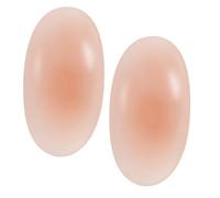 Housoutil 1 Pair Silicone Shoulder Pads for Women Unisex Versatile Soft Self Adhesive Push up Pads Khaki Colour Reducing Pressure Invisible Support for Dresses on The Go Use