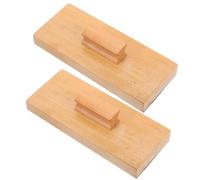 Housoutil 1 Pair Wooden Percussion Instrument Sand Block, Rhythm Musical Instrument for Kids, Assorted Colours, 5.03 x 2.16 x 1.29 Inches