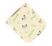 Housoutil 1 Roll Panda Printed Toilet Paper Tissue Paper Towel Bamboo Pulp Cute Fun Design Patterns for Daily Use and Decorative Element