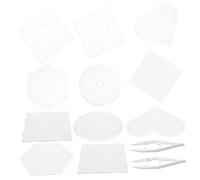 Housoutil 1 Set DIY Beads Pegboards Interlocking Templates for Craft Projects Includes Heart Shapes for Fuse Beads Creations Not Easy to Break