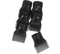 Housoutil 10 Pcs Hair Dryer Comb Attachment Plastic Lightweight Hair Dryer Diffuser Maximizes Volume Eliminating Curling Black for Professional Styling