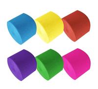 Housoutil 10 Rolls Wide Crepe Paper Streamers Party Decorations for Birthday Wedding Festival Each Multi-Color Sky Blue Yellow Dark Red Dark Purple Rosy Easy to Hang and Shape for Themed