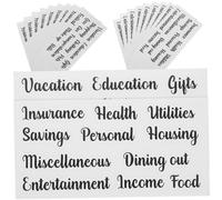 Housoutil 10 Sets Compact Classifying Budget Stickers for Cash Envelopes Portable Daily Use Labels Finance Organizer