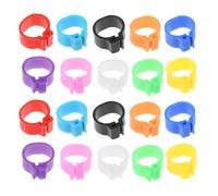 Housoutil 100 Pcs Plastic Bird Leg Rings for Pigeons and Cockatiels 10mm Identification Foot Rings to Mark and Identify Birds Reduce Loss Suitable for Parakeets Random Color