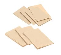Housoutil 100 Sheets Retro Kraft Letter Papers with Lined and Blank Vintage Stationery for Writing Letters Calligraphy Poems Notes and Creative DIY Crafts