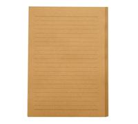 Housoutil 100 Sheets Vintage Khaki Kraft Letter Paper Lined Stationery Sheets for Writing Love Notes and Lyrics, Elegant A5 Paper Suitable for Expressing Emotions and Writing Fluently,