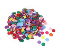 Housoutil 1000PCS Mixed Color Round Felt Pads for Handcraft Crafting Thick Non Woven Circles for DIY Sewing Embellishments Felt for Embroidered Patches and Handmade Ornaments