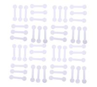 Housoutil 1000pcs White Barbell Jewelry Price Tags Stickers Self Adhesive Identification Labels for Earring Necklace Bracelet Clothing Display with Strong Adhesive and Smooth Writing Surface