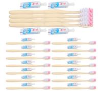 Housoutil 100pcs Disposable Toothbrush and Toothpaste Set, Manual Plastic Toothbrushes with Portable Design, Soft Bristles for Sensitive Gums, for Travel and Outing Use
