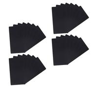 Housoutil 100pcs Engraved Blank Business Cards Aluminium Round Corner High Strength for DIY Printing Office Use