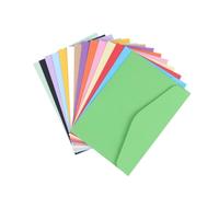 Housoutil 100pcs Mini Envelopes Assorted Candy Colors Blank Stationery Gift for Cards for Weddings Birthdays Showers and Office Use Easy Seal Solid Color Letter Photo Envelopes