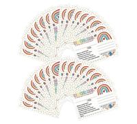 Housoutil 100pcs Motivational Cards for Teachers with Positive Reinforcement, Coated Paper Material, Versatile Usage for Classroom and Home Behaviour Incentive