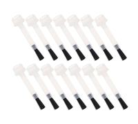 Housoutil 100pcs Nail Brush Gel Nail Polish Bottle Brush Nylon Comfortable Grip Even Application Enthusiasts