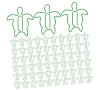 Housoutil 100pcs Sea Turtle Paper Clips Metal Fasteners for Office and Home Use Compact Journal Bookmark Clips for File Organization and Document Holding