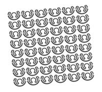 Housoutil 100pcs Steel Bobbin Case Springs Diameter Heavy Duty Tension Control Shim Plates for Sewing Machines Compatibility for Smooth Thread Flow and Noise Reduction in Industrial and Home