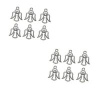 Housoutil 100pcs Unique Diy Charm Pendants Alloy Guardian Angel Necklace Beads for Jewelry Pendant Necklace Charms