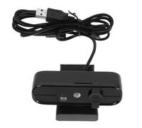 Housoutil 1080p Webcam USB Live Stream Camera Video Conferencing Camera and Crisp Visuals Plastic Black Suitable for Online Education and Business Meetings