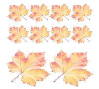 Housoutil 10pcs Acrylic Maple Leaf Bookmarks with Versatile Sizing and Decorative Realistic Design, Red Leaf-Shaped Markers for Office and Desk Decor, for Book Lovers and Readers