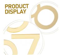 Housoutil 10pcs Acrylic Self-adhesive Address Numbers Number Signs for Homes Offices Apartments Hotels Easy Install Mailbox Door Decorations Stylish Gold Mirror Finish