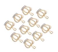 Housoutil 10pcs Alloy Crown Pendants for Jewelry Making DIY Craft Charms Decorations for Unique Handmade Accessories and Creation