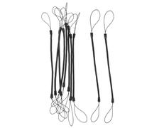 Housoutil 10Pcs Black Spring Pen Lanyard Retractable Wrist Strap Anti-lost Elastic Cord for Stylus Pens Convenient Fixation Rope to Secure Writing Tools and Items