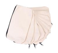 Housoutil 10pcs Canvas Pencil Cases Zipper, Blank Canvas Pouches for School and Travel, Natural Color 21x13cm Multipurpose Storage Bags for Students and Artists