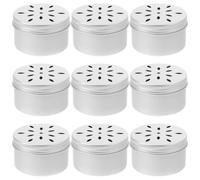 Housoutil 10pcs Dog Scent Training Kit with Perforated Lids and Explosive Detection Aluminum Nose Work Containers Training and PET Exercise