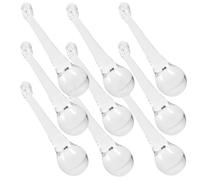 Housoutil 10pcs Hanging Crystals Ornament Crystal Prisms Pendants Artificial Material Light Weight Decorative Effect Beautiful Scene Home Decoration for Birthday and New Year