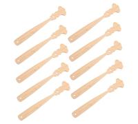 Housoutil 10pcs Jumbo Popsicle Sticks Wood Handles for Chinese Fans Retro Finish Wooden Stems for Wedding DIY Crafting Cultural Artistry Fan Parts for Painting and Auction Bid Paddles