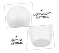 Housoutil 10pcs Large Foam Cake Dummies Lightweight DIY Fake Cupcake Models for Birthday Party Decoration Family Craft Activities Artificial Cake Supplies