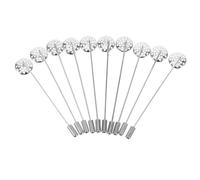 Housoutil 10pcs Long Stick Pins for Clothing DIY Accessories Creative Brooches for Fashion Crafts Durable Material with Stylish Design for Casual Wear Chic Outfits